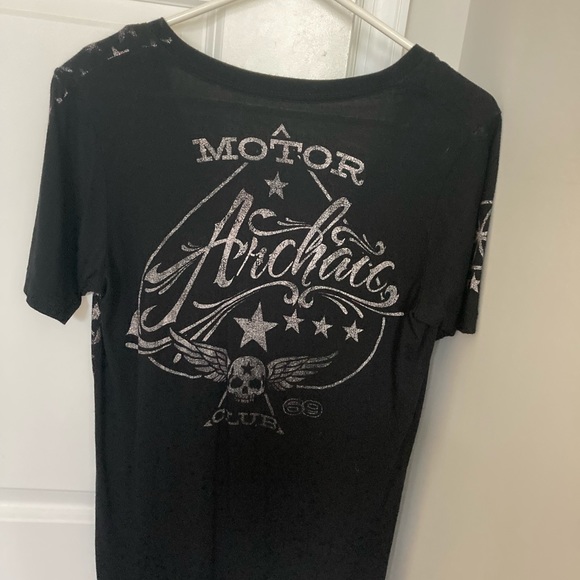 Black Archaic Affliction Junior’s Tee - Picture 6 of 7